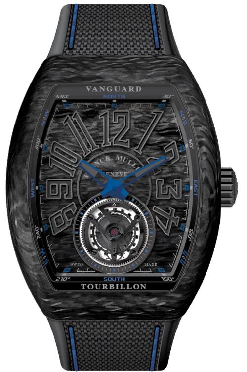 Buy Franck Muller Vanguard Tourbillon Carbon - Blue Replica Watch for sale Cheap Price V 45 T CARBON (BL) (CAR. NR NR) - Click Image to Close